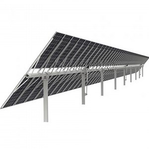 KST-2PM Multi drive Double Portrait Horizontal Single Axis Solar Tracking System Manufacturers