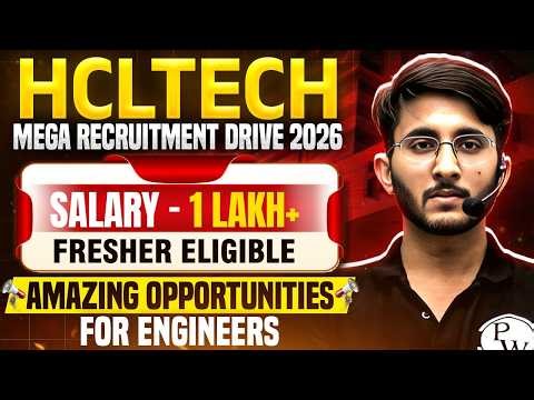 HCLTech Mega Recruitment 2026 🔥 | Freshers Eligible | Massive Hiring for Engineers
