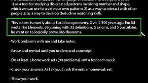 Lesson 11 Lecture DIVE Geometry