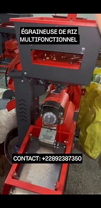 ÉGRAINEUSE DE RIZ MULTIFONCTIONNELLE ELLE VOUS PERMET DE : ÉGRAINER LE RIZ PLUS RAPIDEMENT ENLEVER LES PIERRES ET IMPURETÉS SÉPARER LES LONGS ET PETIT GRAINES CETTE MACHINE VOUS PERMET DE BOOSTER VOTRE RENDEMENT. CONTACT: 22892387350 | Fast Market