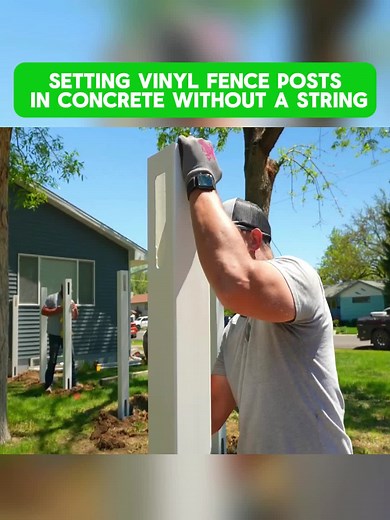 Setting Vinyl Fence Posts in Concrete the Right Way