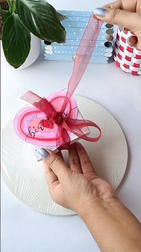 Cute Birthday Gift 🧿 #explosionbox #birthday #gift #diy #papercraft #viral #trending #handmade