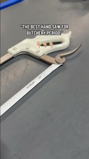 Real Feedback. Real Results. #meat #saw #handsaw #goat #thebest #butcher #butchershop #work