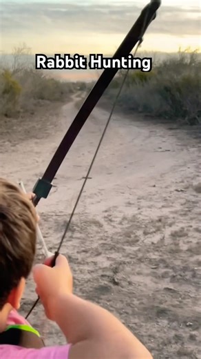 We hunted rabbits with traditional bows… full video linked below. 🐰 #rabbit #hunting #shorts
