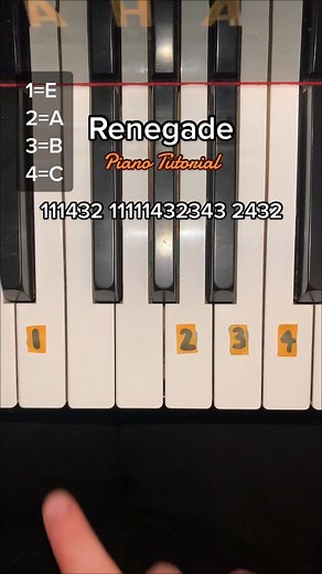 Like for more tutorials! #pianotutorial #easypiano #fyp #renegade #imyoursforlife #piano #tutorial