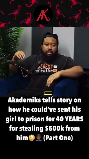Akademiks tells story on how he could’ve sent his girl to prison for 40 YEARS for stealing $500k from him😳🤦🏾‍♂️ (Part One)