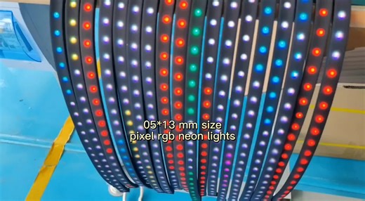 All black color led neon lights with 05*13 mm size silicone neon tubes. How do you think of the lighting effects? They are widely used in lighting decorations. Tag:#ledlights #ledstrip #ledneon #blacklight #interiorlights #pixelled #rgblights #led #lights