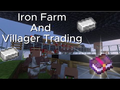 Iron Farm and Villager trading | Viewer world | #minecraft
