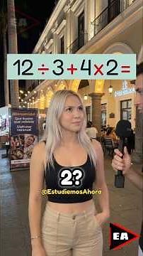 What is 12 ÷ 3 + 4 × 2? 😵‍💫 The answer is not 16 ❌️🤯 #math (▶4244)