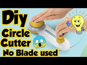 How to make Circle Cutter at home - how to make paper cutter at home | Diy homemade circle cutter