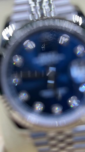 Stunning 36mm Rolex Datejust with Blue Diamond Dial