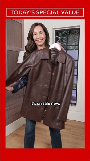 QVC Today’s Special Value | Dennis Basso Faux Luxe Leather Jacket