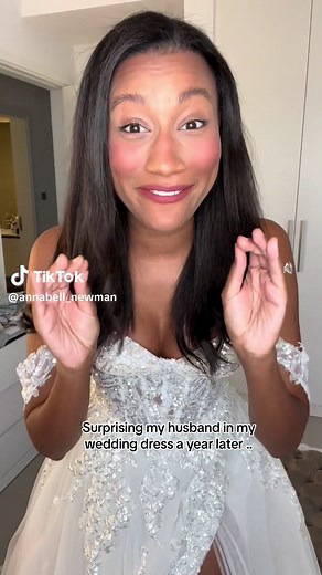Surprising My Husband in My Wedding Dress One Year Later