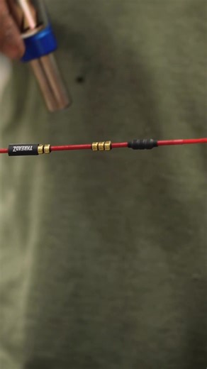 Finishing touches on a set of red custom bowstrings 🔥#threadzcustombowstrings #bowstrings #bowstring #archery #bowhunting | ThreadZ Custom Bowstrings