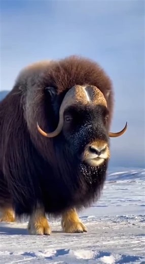 Animal Sound Earth 🌍 on Instagram: "Experience the powerful, echoing bellow of a musk ox sounding across the icy tundra. Each deep roar pierces through the relentless arctic wind, while the animal’s dense fur ripples majestically in the sub-zero gusts. Hear the untamed spirit of the north come alive in this ultra-realistic moment. 🔗 Follow for more animal sounds: TikTok: http://tiktok.com/@animalsoundearth Instagram: https://www.instagram.com/@animalsoundearth YouTube: https://www.youtube.com/