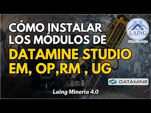 COMO INSTALAR DATAMINE STUDIO LOS MODULOS EM, OP, RM, UG.