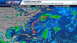LATEST TROPICAL UPDATE: Here's a short video below with the tropical advisory and track along with current conditions in North Carolina. Use our interactive tropical layers on wxii12.com/radar to find more about Erin and current weather alerts for the Caribbean Islands, The Bahamas, and Bermuda. | WXII 12 Weather | Facebook