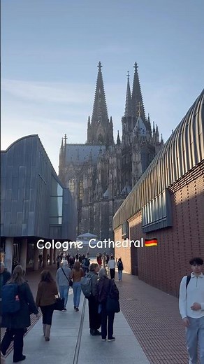 Majestic Cologne Cathedral: A Gothic Masterpiece in Germany 🇩🇪 #viral #shortvideo #travel #4k