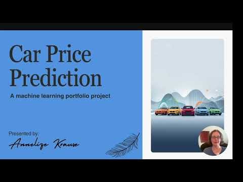 Car Price Prediction with Machine Learning | Portfolio Project