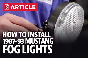 How To Install Mustang Fog Lights (87-93) - LMR.com