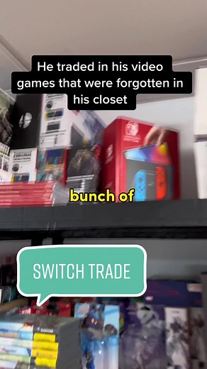 I’m always trading brand new Nintendo switches for your old unwanted video games! #nintendo #nintendoswitch #videogames #mariokart #nintendods #n64 #playstation #nintendowii #gameboy #gba #gameboycolor #oledswitch