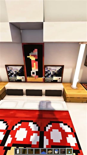 Minecraft Modern Bed Designs#minecraft #shorts