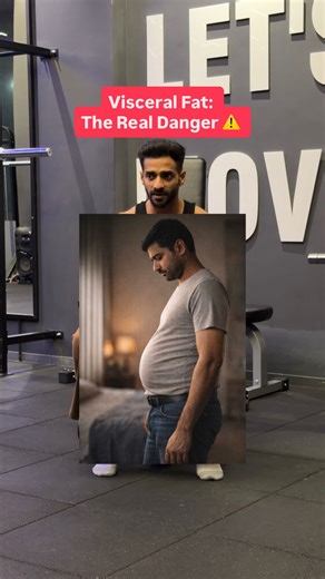 Puneet Rao | Fitness Simplified on Instagram: "If his belly is growing but his weight isn’t… what’s really happening? Often it’s visceral fat. Not the pinchable fat under the skin, but the deeper fat that sits around organs like the liver and gut. And it builds quietly when a man is living on: - Stress (cortisol stays high) - Sleep debt (insulin sensitivity drops) - Alcohol frequency (recovery + liver function take a hit) - Low strength training / low muscle (metabolism slows down) That’s why so