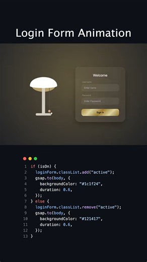 Login form Animation Using JavaScript! #javascript #programming #coding #html #css #codem #computer