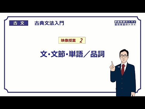 [Classical Japanese] Introduction to Classical Grammar 2: Sentences, Phrases, Words/Parts of Spee...