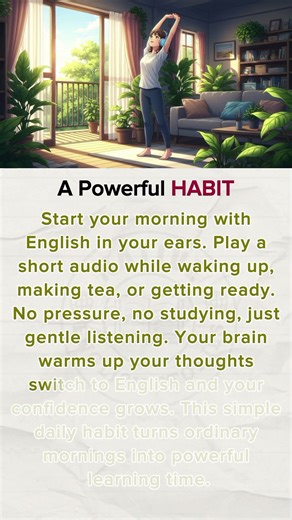 My Morning English Listening Practice (A Powerful Habit) ☀️ | English Reading and Listening Practice