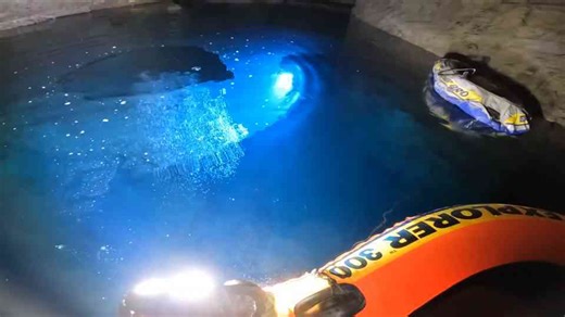 What happens when you explore a flooded mine with almost no air