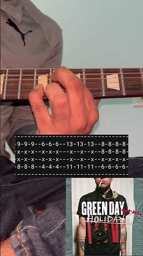 Holiday Guitar Tabs & Lesson | Green Day #greenday #guitartutorial