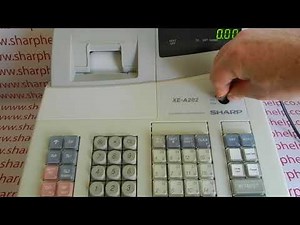 Sharp XE-A202 / XEA202 How To Program The Date And Time Sharp XE-A202 Cash Register