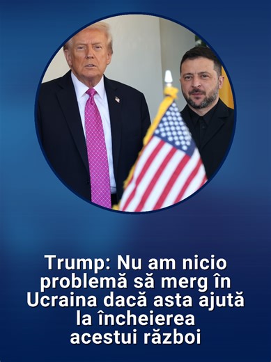 Trump: Nu am nicio problemă să merg în Ucraina dacă asta ajută la încheierea acestui război Pentru mai multe informații, accesați g4media.ro #g4media #stiri #romania #foryou