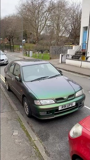 Nissan Primera GT finished in ChromaFlair 😲#carspotting #nissanprimeragt #nissanprimera #90scars