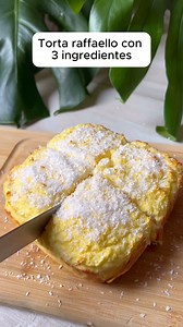 1.6M views · 20K reactions | Pastel Raffaello con 3 ingredientesl便 Ingredientes⤵️ 3 huevos 200 g de coco rallado 250 g de yogur griego Edulcorante de vainilla (opcional) Hornear a 180 grados durante 30 minutos⏱️ ¡Pruébalo y cuéntame!✨ | Reposteras desde casa | Facebook