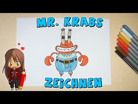 Mr. Krabs aus Spongebob einfach malen für Kinder | ab 9 Jahren | Malen mit Evi | deutsch