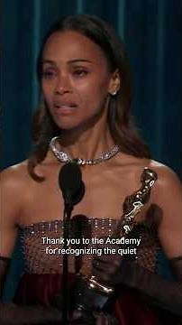 #ZoeSaldaña is the first Dominican American to win the #Oscar for Best Supporting Actress. #Shorts