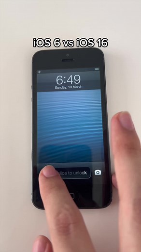 iOS 6 vs iOS 16. Which one do you prefer? #ios16 #ios6 #apple #iphone