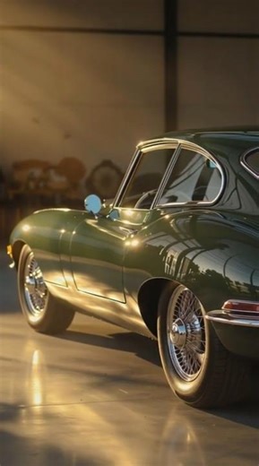 British Racing Green Jaguar E-Type Series 1 1963 #asmr #luxurycars #sportscar