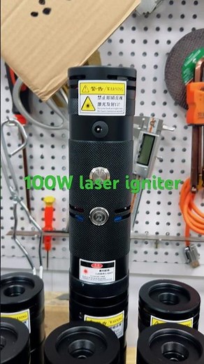 100-watt laser igniter shoots through the blade #automobile #lasercutting #tools #toolparts