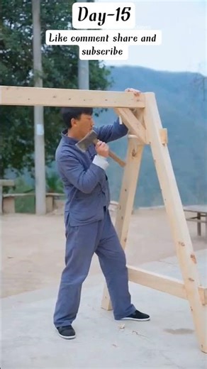 DAY-15 Wooden swing making step by step#diy #homedecor #woodcraft #swing #subscribe #30daychallenge