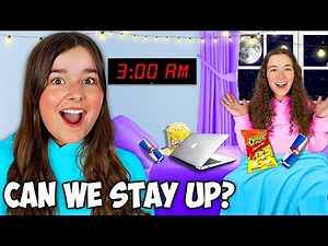 PULLING an ALL NIGHTER with our MOM!