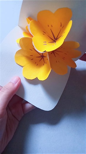 Pop Up Flowers 🏵️🌟 #craft #origami #cutecraft #craftideas #diy #scrapbook #popupbook #giftcard #art