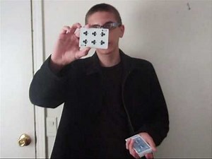 Card in shoe magic trick (performance)