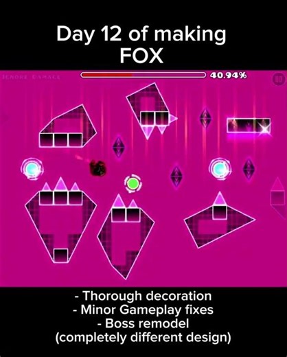 IT’S FINALLY HERE!!! #gdupdate #geometrydash #gd #fox #jsab #bossfight #gaming #makingagdlevel