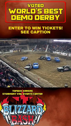 🚨 GIVEAWAY ALERT! Blizzard Bash STARTS WEDNESDAY! 💥 The World's Best Demolition Derby returns to #TheVail this Wednesday, November 12th! Get ready for four days of smashing and crashing action in Landon Arena. You do NOT want to miss this! ⏰The Cable Dahmer Box Office will be open from 10:00am-5:00pm from Monday to Friday❗️ **WIN A PAIR OF FREE TICKETS! 🎟️🎟️** (tickets are for the Saturday night event) To enter: 1. LIKE this post and TAG three friends you're coming with. 2. FOLLOW us. 3. SHA