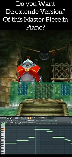 Zelda Theme On Piano 🔥🙌🙌 #flstudio #zeldaocarinaoftime #zelda #nintendo #piano