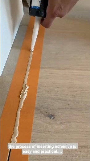 the process of inserting adhesive is easy and practical....