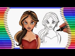 How to Draw Elena of Avalor | step by step